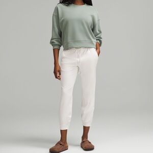 NEW Lululemon Soft Jersey Classic-Fit Mid-Rise Jogger Bone Size 8